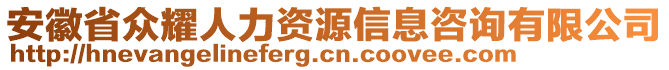 安徽省眾耀人力資源信息咨詢有限公司