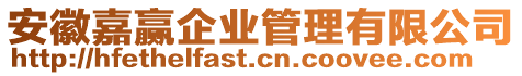 安徽嘉贏企業(yè)管理有限公司