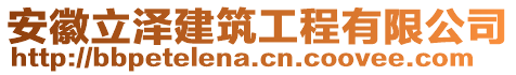 安徽立澤建筑工程有限公司