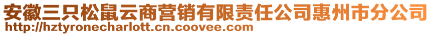 安徽三只松鼠云商營(yíng)銷有限責(zé)任公司惠州市分公司