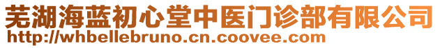 蕪湖海藍(lán)初心堂中醫(yī)門診部有限公司