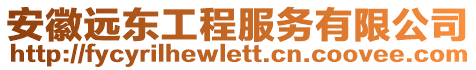 安徽遠東工程服務(wù)有限公司