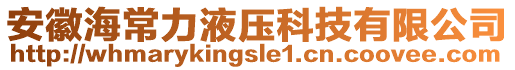 安徽海常力液壓科技有限公司