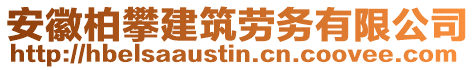 安徽柏攀建筑勞務有限公司