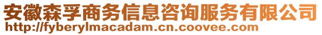 安徽森孚商務(wù)信息咨詢(xún)服務(wù)有限公司