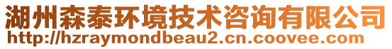 湖州森泰環(huán)境技術(shù)咨詢有限公司