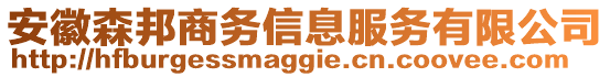 安徽森邦商務(wù)信息服務(wù)有限公司