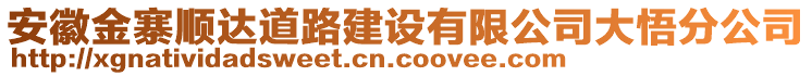 安徽金寨順達(dá)道路建設(shè)有限公司大悟分公司