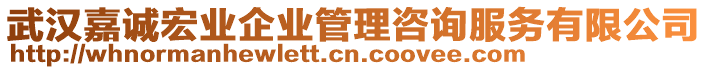 武漢嘉誠(chéng)宏業(yè)企業(yè)管理咨詢服務(wù)有限公司