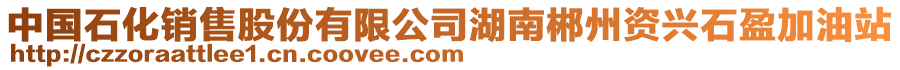 中國(guó)石化銷售股份有限公司湖南郴州資興石盈加油站