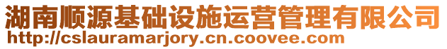 湖南顺源基础设施运营管理有限公司