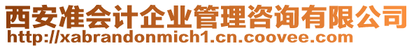 西安準(zhǔn)會(huì)計(jì)企業(yè)管理咨詢有限公司