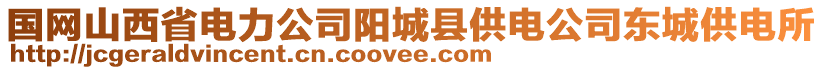 國(guó)網(wǎng)山西省電力公司陽(yáng)城縣供電公司東城供電所