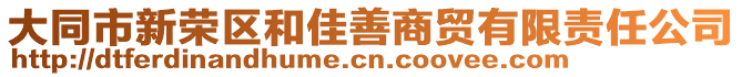 大同市新荣区和佳善商贸有限责任公司