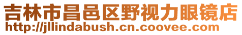 吉林市昌邑區野視力眼鏡店