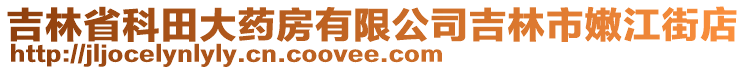 吉林省科田大藥房有限公司吉林市嫩江街店