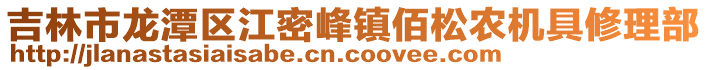吉林市龍?zhí)秴^(qū)江密峰鎮(zhèn)佰松農(nóng)機具修理部