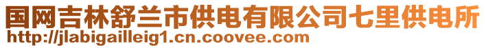 國網(wǎng)吉林舒蘭市供電有限公司七里供電所