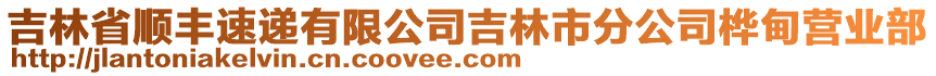 吉林省順豐速遞有限公司吉林市分公司樺甸營業(yè)部