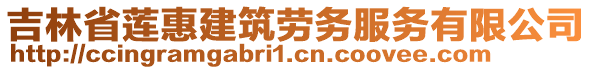 吉林省蓮惠建筑勞務服務有限公司