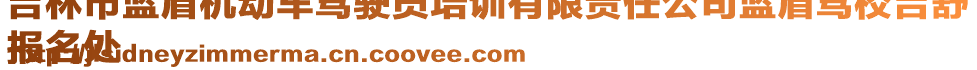 吉林市藍(lán)盾機(jī)動車駕駛員培訓(xùn)有限責(zé)任公司藍(lán)盾駕校吉舒
報(bào)名處