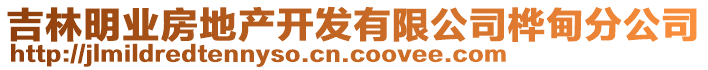 吉林明業(yè)房地產(chǎn)開發(fā)有限公司樺甸分公司