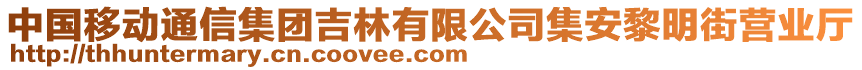 中國移動通信集團吉林有限公司集安黎明街營業(yè)廳