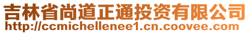 吉林省尚道正通投資有限公司