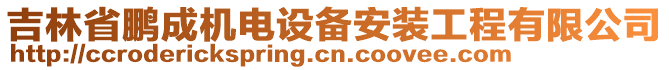 吉林省鵬成機(jī)電設(shè)備安裝工程有限公司