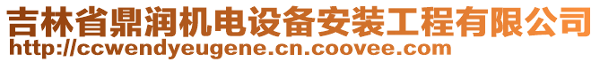 吉林省鼎潤機(jī)電設(shè)備安裝工程有限公司