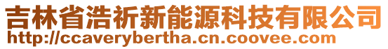 吉林省浩祈新能源科技有限公司