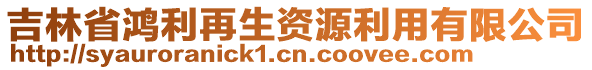 吉林省鴻利再生資源利用有限公司