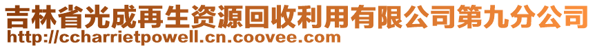 吉林省光成再生資源回收利用有限公司第九分公司