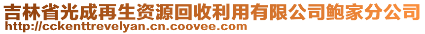 吉林省光成再生資源回收利用有限公司鮑家分公司