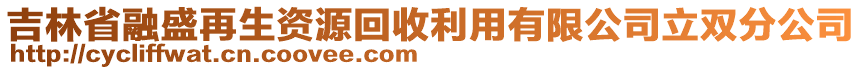 吉林省融盛再生資源回收利用有限公司立雙分公司