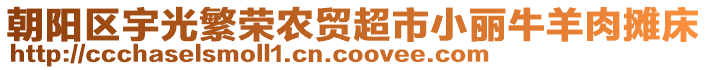 朝陽區(qū)宇光繁榮農(nóng)貿(mào)超市小麗牛羊肉攤床