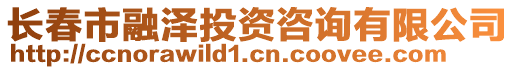 長(zhǎng)春市融澤投資咨詢有限公司