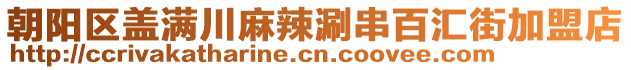 朝陽區(qū)蓋滿川麻辣涮串百匯街加盟店