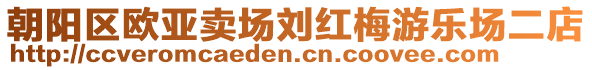 朝陽區(qū)歐亞賣場劉紅梅游樂場二店