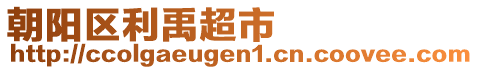 朝陽區(qū)利禹超市