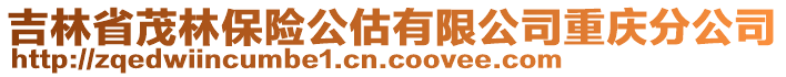 吉林省茂林保險(xiǎn)公估有限公司重慶分公司