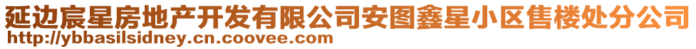 延邊宸星房地產(chǎn)開發(fā)有限公司安圖鑫星小區(qū)售樓處分公司