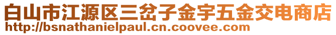 白山市江源區(qū)三岔子金宇五金交電商店