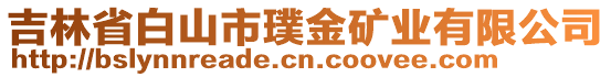 吉林省白山市璞金礦業(yè)有限公司