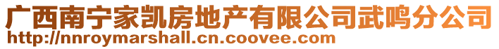 廣西南寧家凱房地產有限公司武鳴分公司