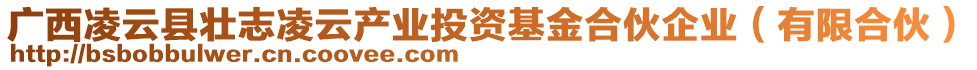 廣西凌云縣壯志凌云產(chǎn)業(yè)投資基金合伙企業(yè)（有限合伙）