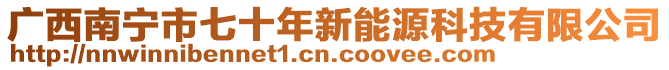 廣西南寧市七十年新能源科技有限公司