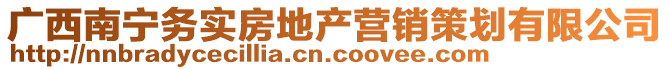 廣西南寧務實房地產(chǎn)營銷策劃有限公司