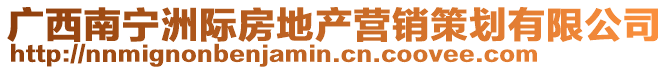 廣西南寧洲際房地產(chǎn)營(yíng)銷策劃有限公司