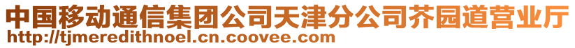 中國(guó)移動(dòng)通信集團(tuán)公司天津分公司芥園道營(yíng)業(yè)廳